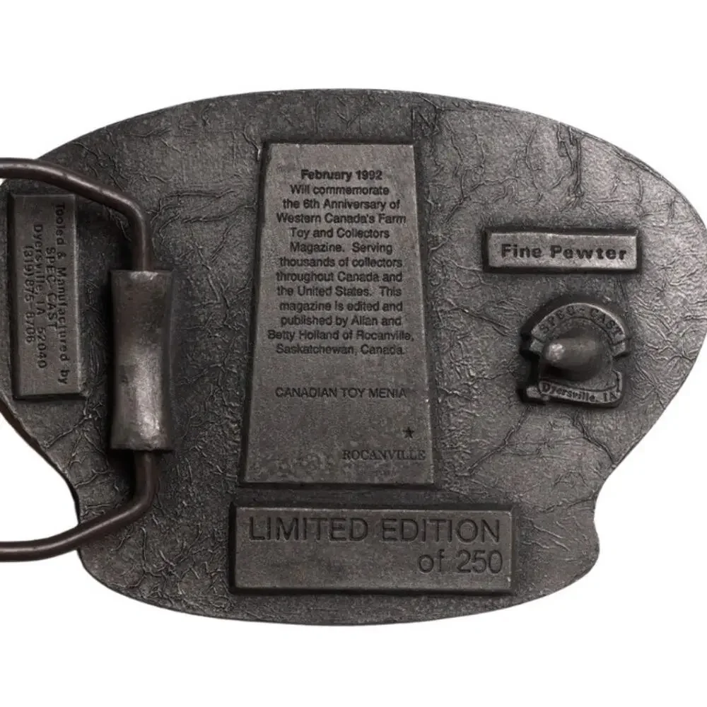 VTG 1986-1992 C.T.M. 6th Anniversary Pewter Belt Buckle Limited Edition 01/250